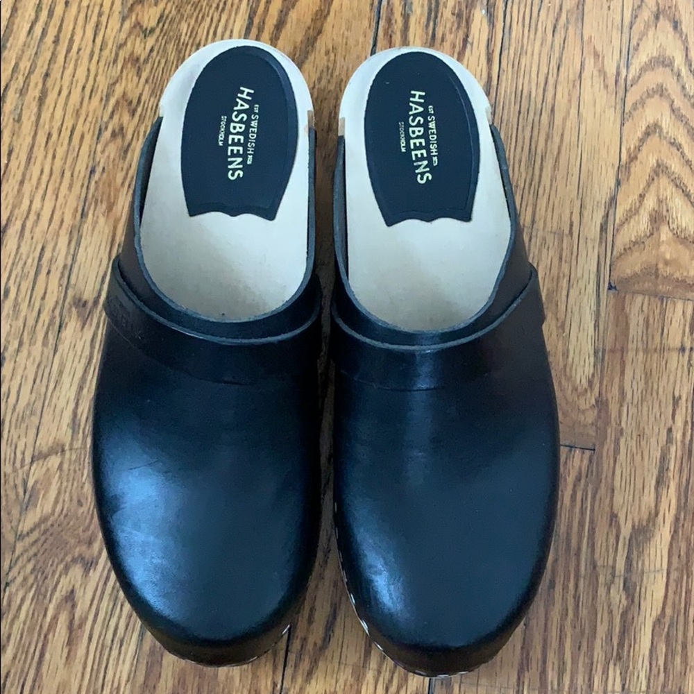 Worn once! Swedish hasbeens clog